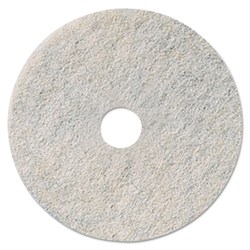 Niagara Natural Burnishing Pad, 27" Diameter, White, 5/carton