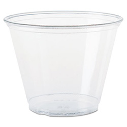 Ultra Clear PET Cups, Squat, 9 oz, 50/Bag, 20 Bags/Carton