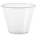 Ultra Clear PET Cups, 9 oz, Squat, 50/Bag, 20 Bags/Carton