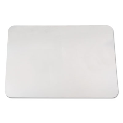 KrystalView Desk Pad with Antimicrobial Protection, Glossy Finish, 22 x 17, Clear