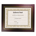 Leatherette Document Frame, 8-1/2 x 11, Burgundy, Pack of Two