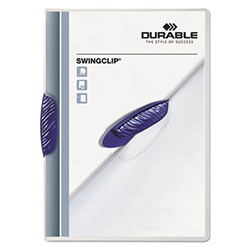 Swingclip Clear Report Cover, Swing Clip, 8.5 x 11, Clear/Clear, 25/Box