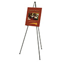 Heavy-Duty Adjustable Instant Easel Stand, 25" to 63" High, Steel, Black