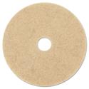 Ultra High-Speed Natural Blend Floor Burnishing Pads 3500, 27" Diameter, Tan, 5/Carton