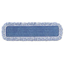 High Absorbency Mop Pad, Nylon/Polyester Microfiber, 18" Long, Blue