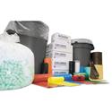 High-Density Commercial Can Liners, 33 gal, 11 mic, 33" x 40", Black, Interleaved Roll, 25 Bags/Roll, 20 Rolls/Carton