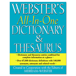 All-In-One Dictionary/Thesaurus, Hardcover, 768 Pages