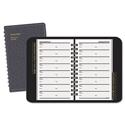 Telephone/Address Book, 4.78 x 8, Black Simulated Leather, 100 Sheets