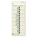 Time Clock Cards, Replacement for 10-800292, One Side, 3.5 x 9, 500/Box
