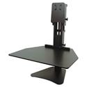 High Rise Standing Desk Workstation, 28" X 23" X 10.5" To 15.5", Black