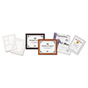 Plaque-In-An-Instant Kit with Certs and Mats, Wood/Acrylic Up to 8 1/2 x 11, Mahogany