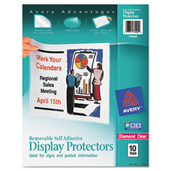 Top-Load Display Sheet Protectors, Letter, 10/Pack