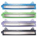 6-Sheet Trident Binder Punch, Three-Hole, 1/4" Holes, Assorted Colors