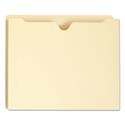 100% Recycled Top Tab File Jackets, Straight Tab, Letter Size, Manila, 50/Box