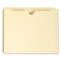 Manila File Jackets, 2-Ply Straight Tab, Letter Size, Manila, 50/Box