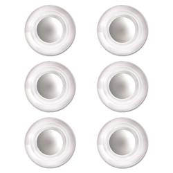 Glass Magnets, Large, Clear, 0.45" Diameter, 6/Pack