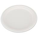 ChampWare Heavyweight Bagasse Dinnerware, Plate, 10" dia, White, 500/Carton