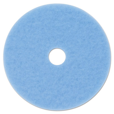 Hi-Performance Burnish Pad 3050, 20" Diameter, Sky Blue, 5/Carton