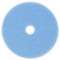 Hi-Performance Burnish Pad 3050, 20" Diameter, Sky Blue, 5/Carton