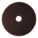 Low-Speed High Productivity Floor Pad 7100, 20" Diameter, Brown, 5/Carton