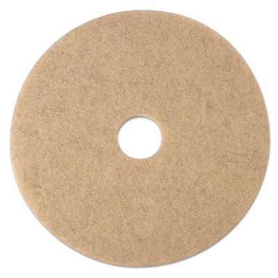 Ultra High-Speed Natural Blend Floor Burnishing Pads 3500, 21" Diameter, Tan, 5/carton