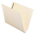 End Tab Fastener Folders with Reinforced Straight Tabs, 11-pt Manila, 1 Fastener, Letter Size, Manila Exterior, 50/Box