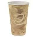 Mistique Hot Paper Cups, 16 oz, Mistique Design, 50/Sleeve, 20 Sleeves/Carton