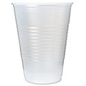 RK Ribbed Cold Drink Cups, 16 oz, Translucent, 50/Sleeve, 20 Sleeves/Carton