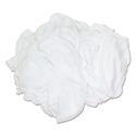 New Bleached White T-Shirt Rags, Multi-Fabric, 25 lb Polybag