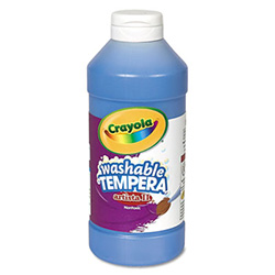 Artista II Washable Tempera Paint, Blue, 16 oz Bottle