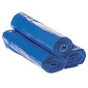 Draw-Tuff Institutional Draw-Tape Can Liners, Drawstring, 30 gal, 1 mil, 30.5" x 40", Blue, 25 Bags/Roll, 8 Rolls/Carton