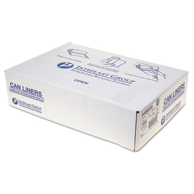 Low-Density Commercial Can Liners, 60 gal, 1.15 mil, 38" x 58", Clear, Interleaved Roll, 20 Bags/Roll, 5 Rolls/Carton