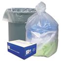 Can Liners, 45 gal, 12 mic, 40" x 48", Natural, 25 Bags/Roll, 10 Rolls/Carton