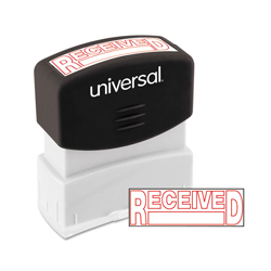 Message Stamp, RECEIVED, Pre-Inked One-Color, Red