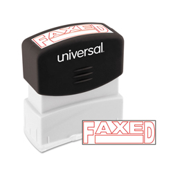 Message Stamp, FAXED, Pre-Inked One-Color, Red