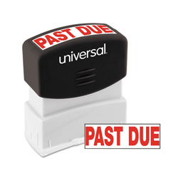 Message Stamp, PAST DUE, Pre-Inked One-Color, Red