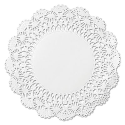 Cambridge Lace Doilies, Round, 10", White, 1,000/Carton