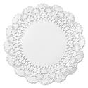 Cambridge Lace Doilies, Round, 10", White, 1,000/Carton