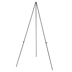 Instant Easel, 61.5" High, Black, Steel, Lightweight