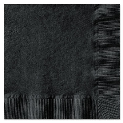 Beverage Napkins, 1-Ply, 10 x 10, Black, 1000/Carton