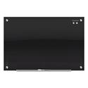 Infinity Magnetic Glass Marker Board, 48" x 36", Black Surface