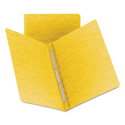 Prong Fastener Premium Pressboard Report Cover, Two-Piece Prong Fastener, 3" Capacity, 8.5 x 11, Yellow/Yellow