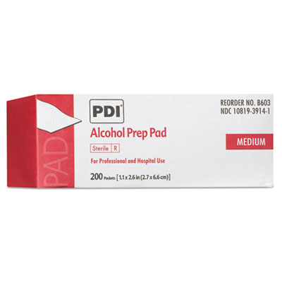 PDI Alcohol Prep Pads, 200/Box