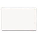 Porcelain Magnetic Whiteboard, 96" x 48", White Surface, Satin Aluminum Frame