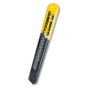 Straight Handle Knife W/retractable 13 Point Snap-Off Blade, Yellow/gray