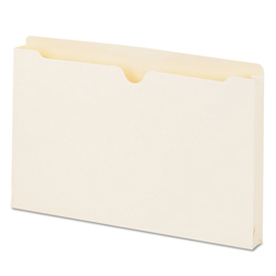 Economical Manila File Jackets, Straight Tab, Legal Size, Manila, 50/Box