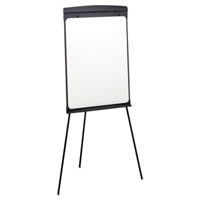 Magnetic Dry Erase Easel, 27" x 35", Graphite Surface, Graphite Gray Plastic Frame