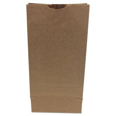 Grocery Paper Bags, Heavy-Duty, #10 Size, 6.31" x 4.19" x 13.38", Natural, 500/Bundle