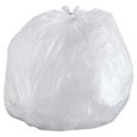 High-Density Commercial Can Liners, 56 gal, 14 mic, 43" x 48", Natural, Interleaved Roll, 25 Bags/Roll, 8 Rolls/Carton