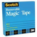 Removable Tape, 1" Core, 0.75" X 36 Yds, Transparent